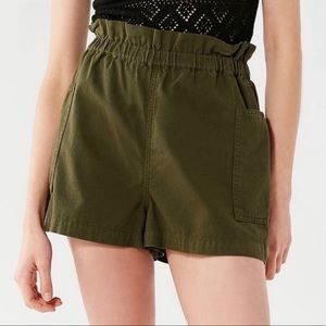 Urban Outfitters High-Waister Paper-Bag Shorts